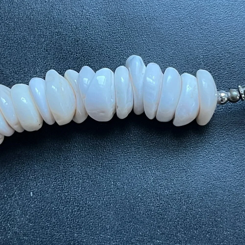 VINTAGE HAWAIIAN GENUINE PUKA SHELL NECKLACE EXTRA LARGE SHELLS  20